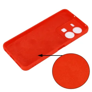 RUBBER Ochranný kryt pre Vivo Y35 červený