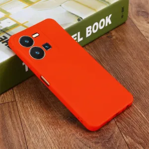 RUBBER Ochranný kryt pre Vivo Y35 červený