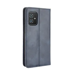 BUSINESS Peňaženkový kryt pre Asus Zenfone 8 (ZS590KS) modrý