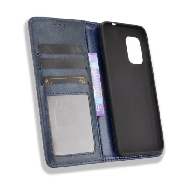 BUSINESS Peňaženkový kryt pre Asus Zenfone 8 (ZS590KS) modrý