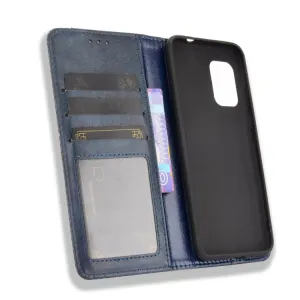 BUSINESS Peňaženkový kryt pre Asus Zenfone 8 (ZS590KS) modrý