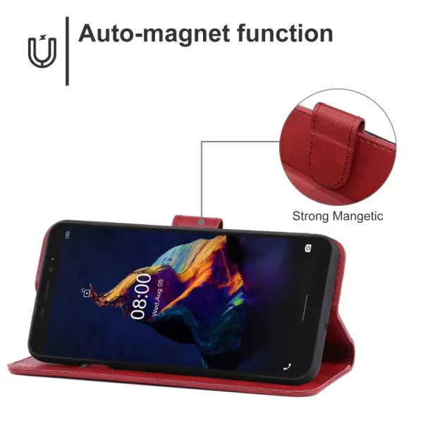 SMOOTH Peňaženkové puzdro pre Ulefone Armor X8 červené