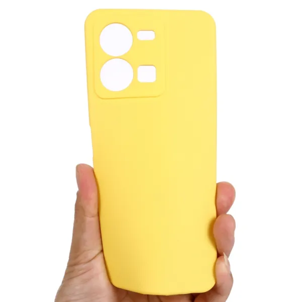 RUBBER Ochranný kryt pre Vivo Y35 žltý