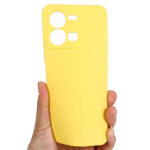 RUBBER Ochranný kryt pre Vivo Y35 žltý
