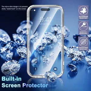 DUAL MARBLE Odolný kryt Apple iPhone 14 Pro BLUE MARBLE