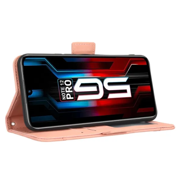 SLOT Peňaženkový obal pre Infinix Note 12 / Note 12 Pro 5G ružový