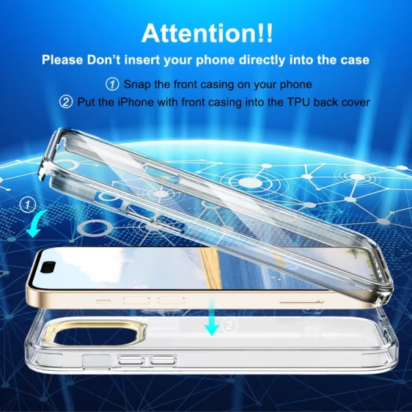 DUAL MARBLE Odolný kryt Apple iPhone 14 Pro Max BUTTERFLIES
