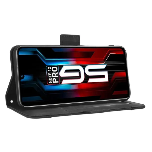 SLOT Peňaženkový obal pre Infinix Note 12 / Note 12 Pro 5G čierny