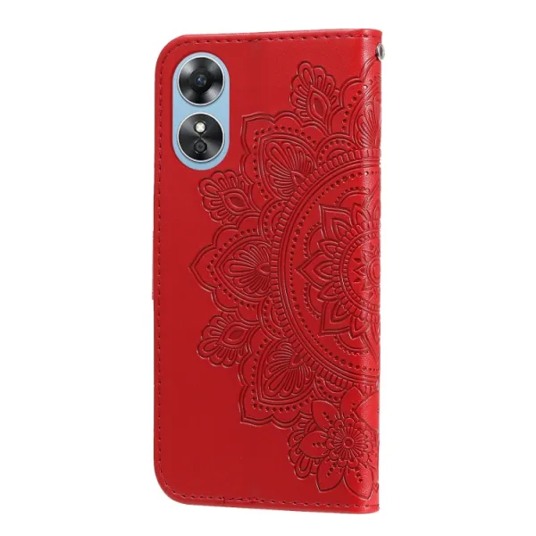 ART MANDALA Peňaženkové puzdro Oppo A17 červené