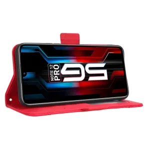 SLOT Peňaženkový obal pre Infinix Note 12 / Note 12 Pro 5G červený