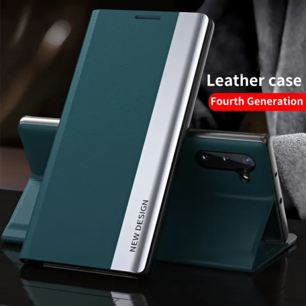 SLEEP CASE Zaklápací kryt Xiaomi Redmi Note 11 / Note 11S strieborný
