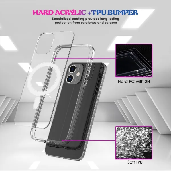 TRANSPARENT MAGSAFE Kryt pre Apple iPhone 11 priehľadný