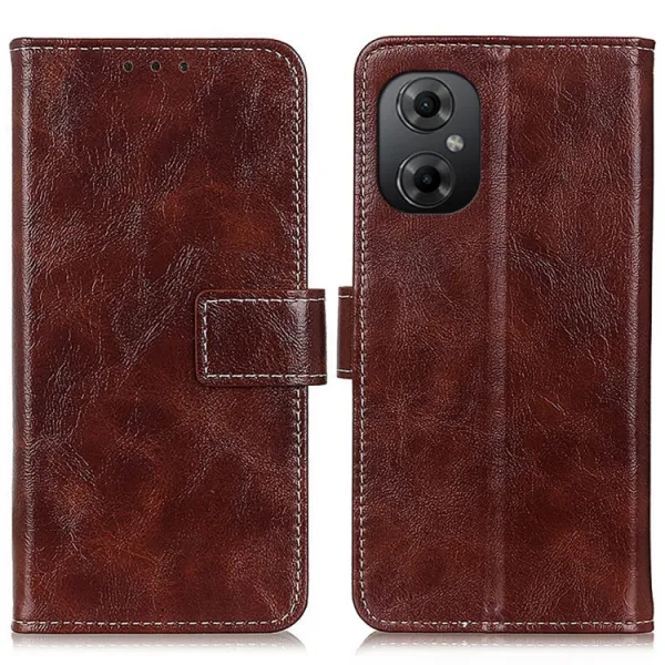 RETRO Peňaženkový obal Xiaomi Poco M5 hnedý