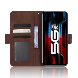 SLOT Peňaženkový obal pre Infinix Note 12 / Note 12 Pro 5G hnedý