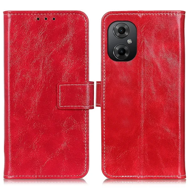 RETRO Peňaženkový obal Xiaomi Poco M5 červený