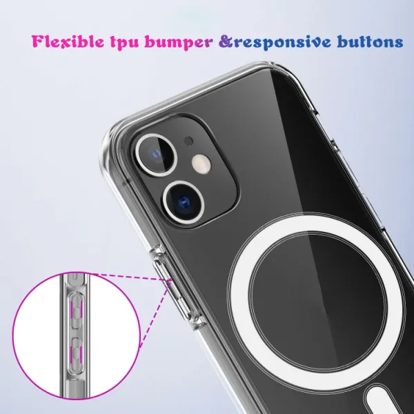 TRANSPARENT MAGSAFE Kryt pre Apple iPhone 11 priehľadný