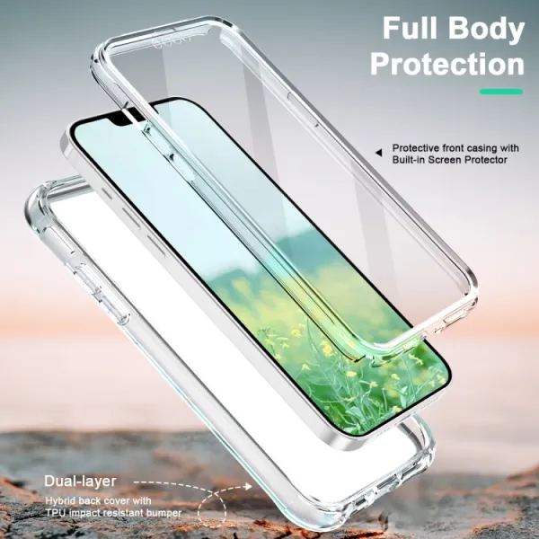 DUAL MARBLE Odolný kryt Apple iPhone 14 Plus GREEN MARBLE
