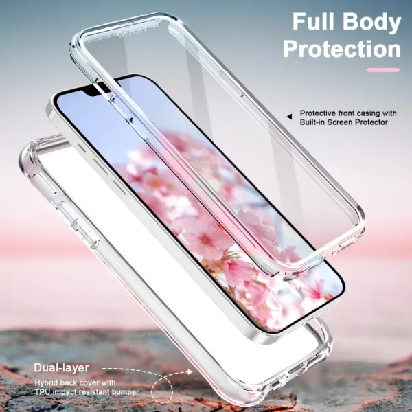 DUAL MARBLE Odolný kryt Apple iPhone 14 Plus PINK MARBLE