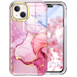 DUAL MARBLE Odolný kryt Apple iPhone 14 Plus PINK MARBLE