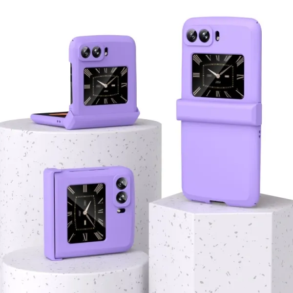 MACARON Plastový kryt pre Motorola Razr 2022 5G fialový