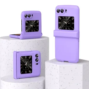 MACARON Plastový kryt pre Motorola Razr 2022 5G fialový