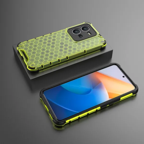 HONEYCOMB Ochranný kryt Vivo X80 Lite 5G zelený