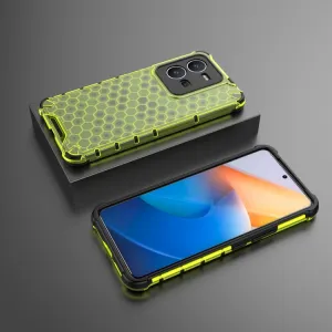 HONEYCOMB Ochranný kryt Vivo X80 Lite 5G zelený