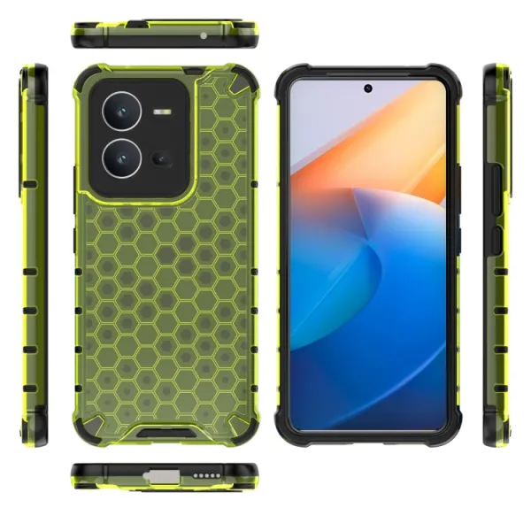 HONEYCOMB Ochranný kryt Vivo X80 Lite 5G zelený
