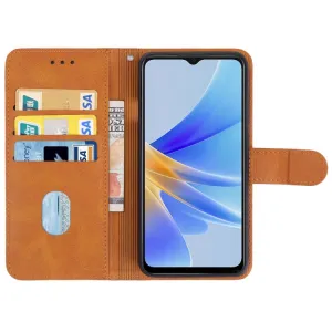 SMOOTH Peňaženkové puzdro pre Oppo A17 hnedé