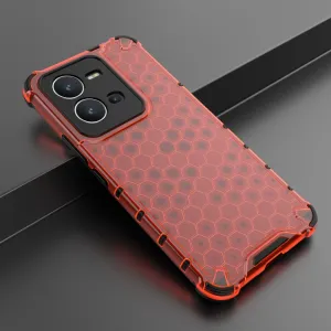 HONEYCOMB Ochranný kryt Vivo X80 Lite 5G červený