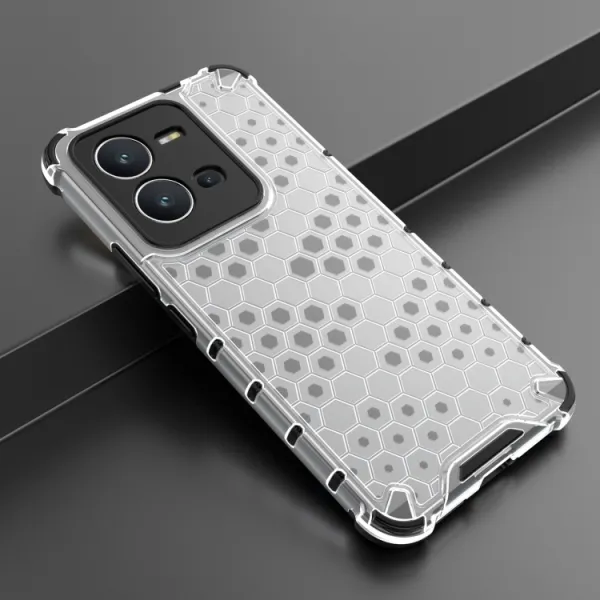 HONEYCOMB Ochranný kryt Vivo X80 Lite 5G biely