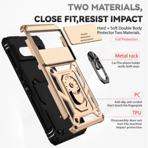 RING CAMERA Kryt s držiakom pre Google Pixel 7 zlatý