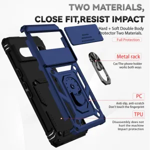 RING CAMERA Kryt s držiakom pre Google Pixel 7 modrý