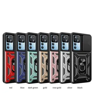 RING CAMERA Kryt s držiakom pre Xiaomi 12T / 12T Pro červený