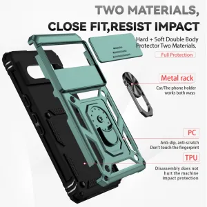 RING CAMERA Kryt s držiakom pre Google Pixel 7 zelený