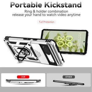RING CAMERA Kryt s držiakom pre Google Pixel 7 strieborný