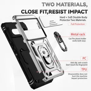 RING CAMERA Kryt s držiakom pre Google Pixel 7 strieborný