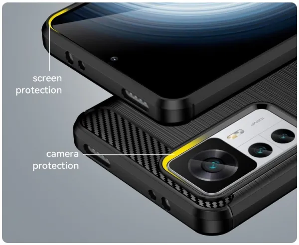 FLEXI TPU Kryt pre Xiaomi 12T / 12T Pro čierny
