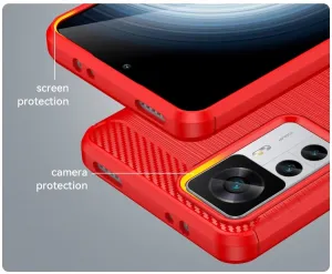 FLEXI TPU Kryt pre Xiaomi 12T / 12T Pro červený