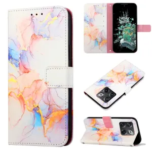 ART MARBLE Peňaženkový kryt OnePlus 10T 5G WHITE ORANGE