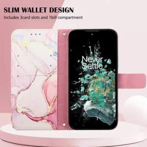 ART MARBLE Peňaženkový kryt OnePlus 10T 5G ROSE GOLD