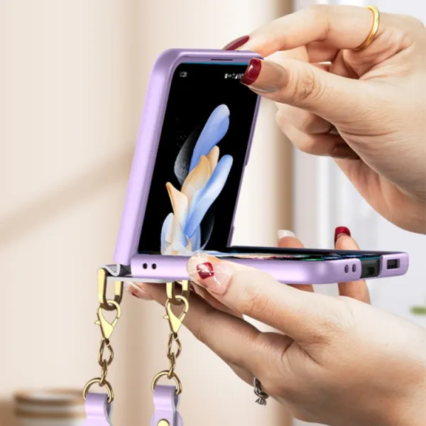GKK ROPE Kryt s remienkom Samsung Galaxy Z Flip4 5G modrý