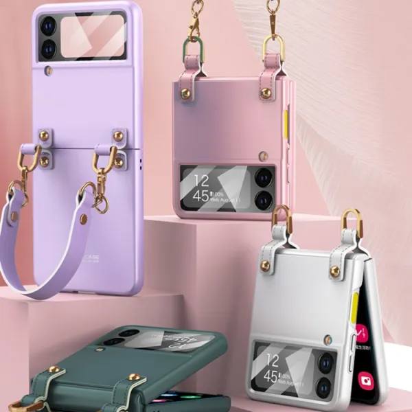 GKK ROPE Kryt s remienkom Samsung Galaxy Z Flip4 5G modrý