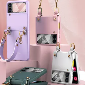 GKK ROPE Kryt s remienkom Samsung Galaxy Z Flip4 5G modrý
