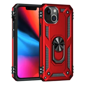 RING Obal s držiakom pre Apple iPhone 14 Plus červený