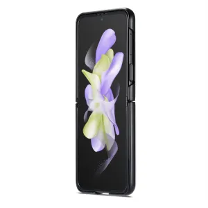 CASEME LEATHER Plastový kryt Samsung Galaxy Z Flip4 5G čierny