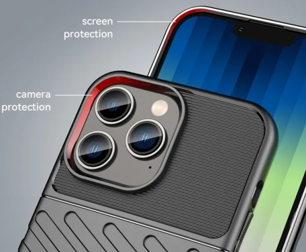 THUNDER Ochranný kryt Apple iPhone 14 Plus čierny