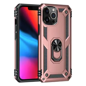 RING Obal s držiakom pre Apple iPhone 14 Pro Max ružový