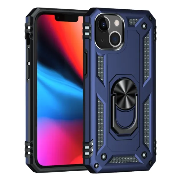 RING Obal s držiakom pre Apple iPhone 14 Plus modrý