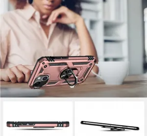 RING Obal s držiakom pre Apple iPhone 14 ružový